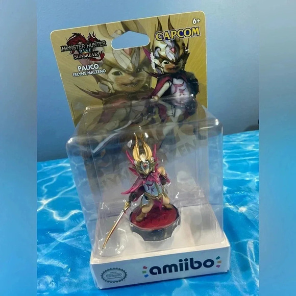 Amiibo - Monster Hunter - Felyne Malzeno Palico -  New 🐱 🗡️ - Picture 6 of 6